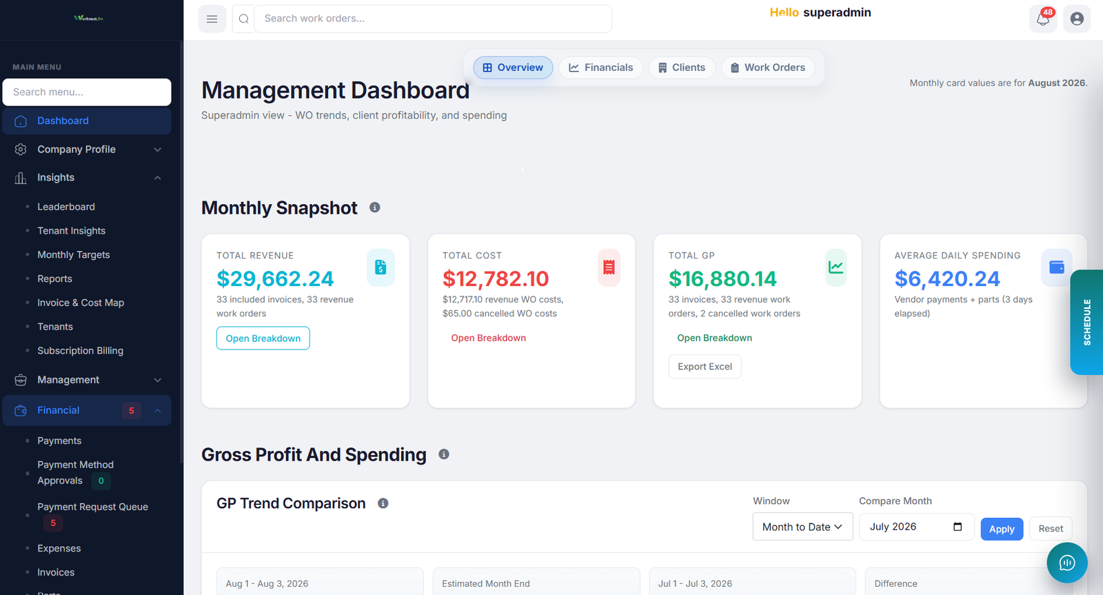 ERP Facility Management System